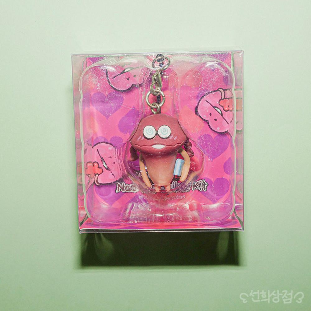 빈티지 고전 나메코 버섯 키링 열쇠고리 문학소녀