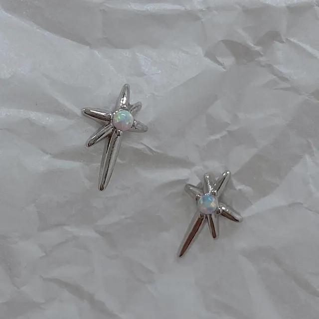 [은침/당일출고]Opal spark earring