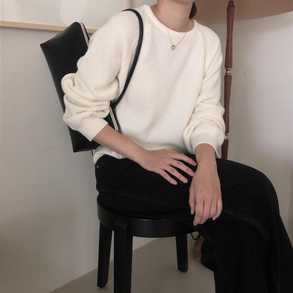 (쿠폰) 오버클래식 캐시미어 넛지 니트 3col