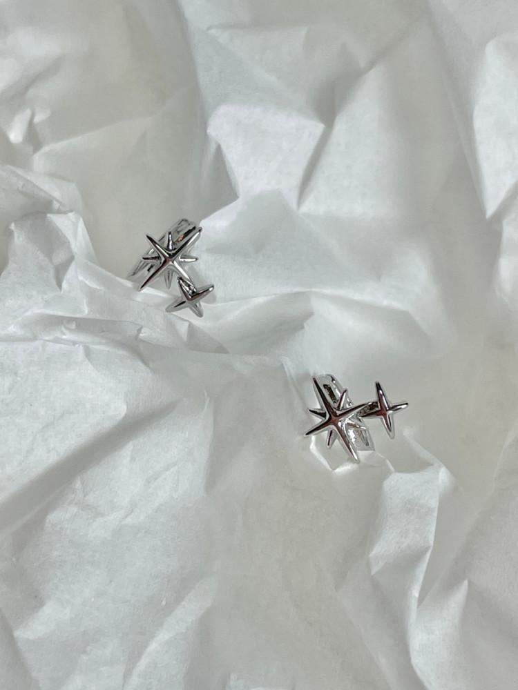 더블 포인트 트윙클 스파크 스타라이트 원터치 링귀걸이