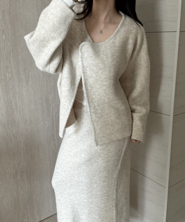 소프트 set( 가디건+치마)