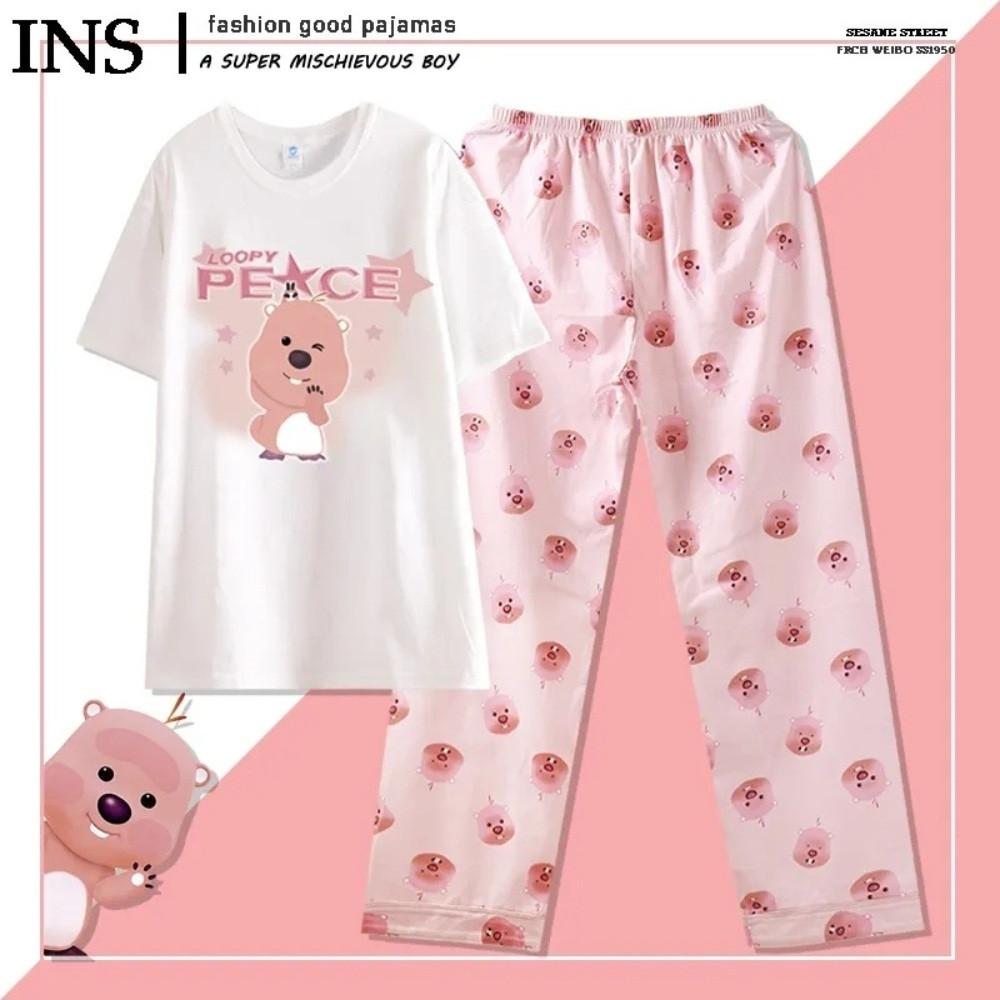 잔망루피 잠옷 세트 귀여운 캐릭터 순면 파자마