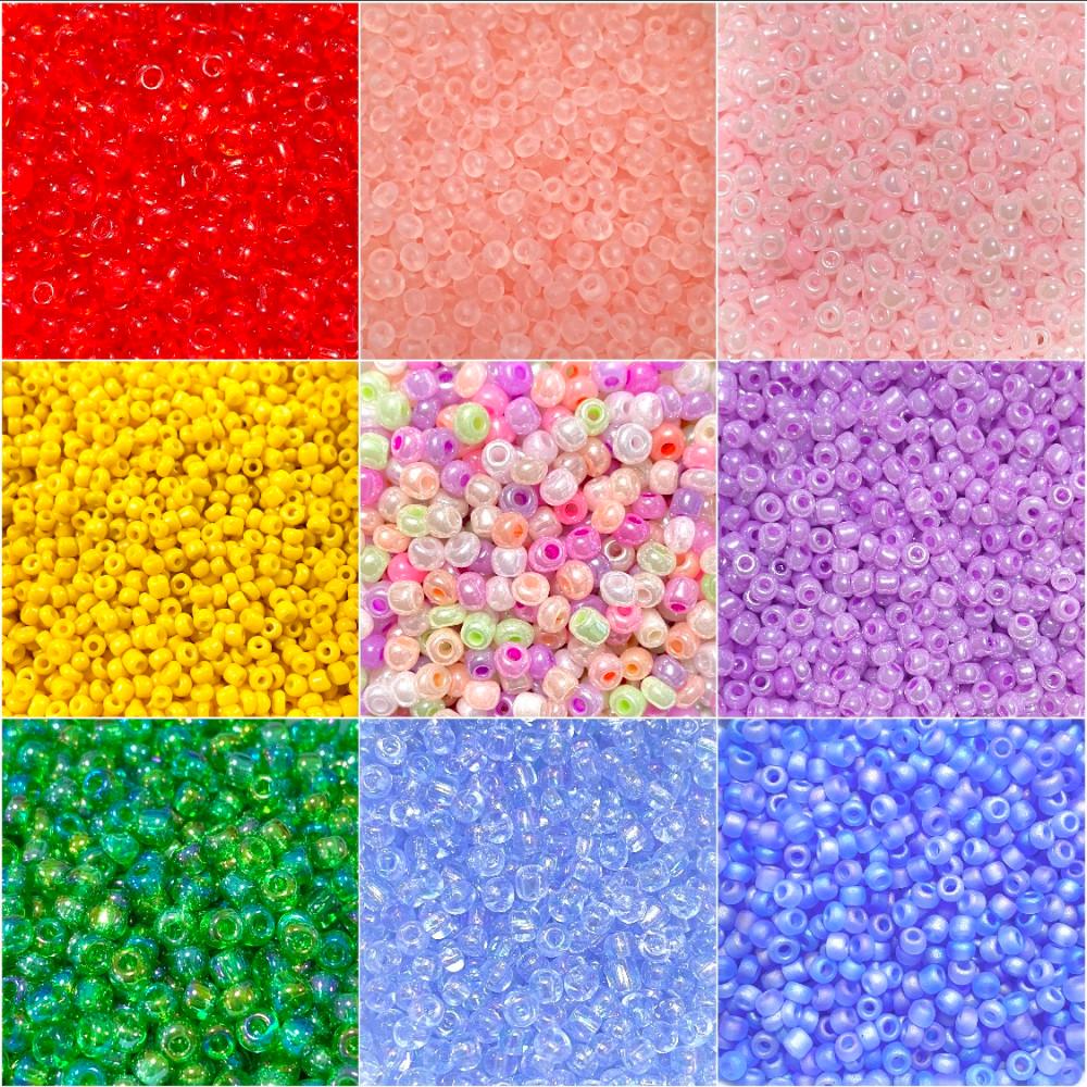 컬러 시드 비즈 구슬 공예 재료 반지 팔찌 만들기