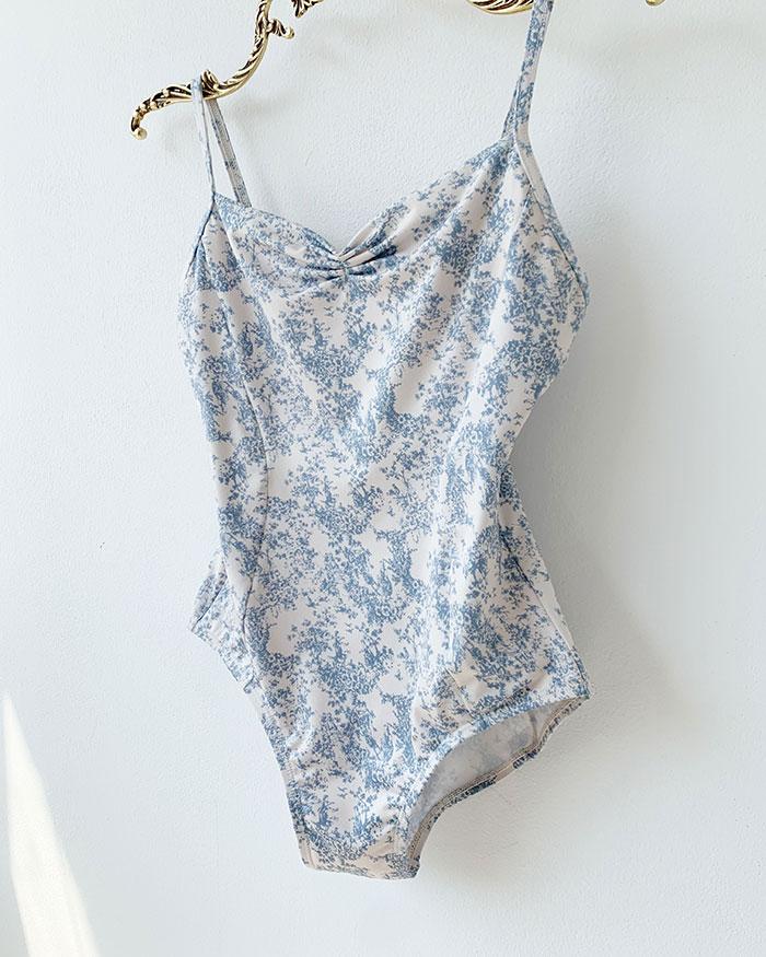 까멜리아 레오타드  _ ( 블루 )