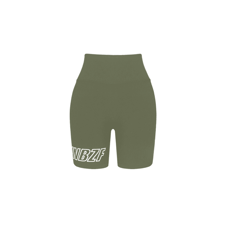 NABBA X WANNABEZFIT BIG LOGO 3부 레깅스 올리브그린