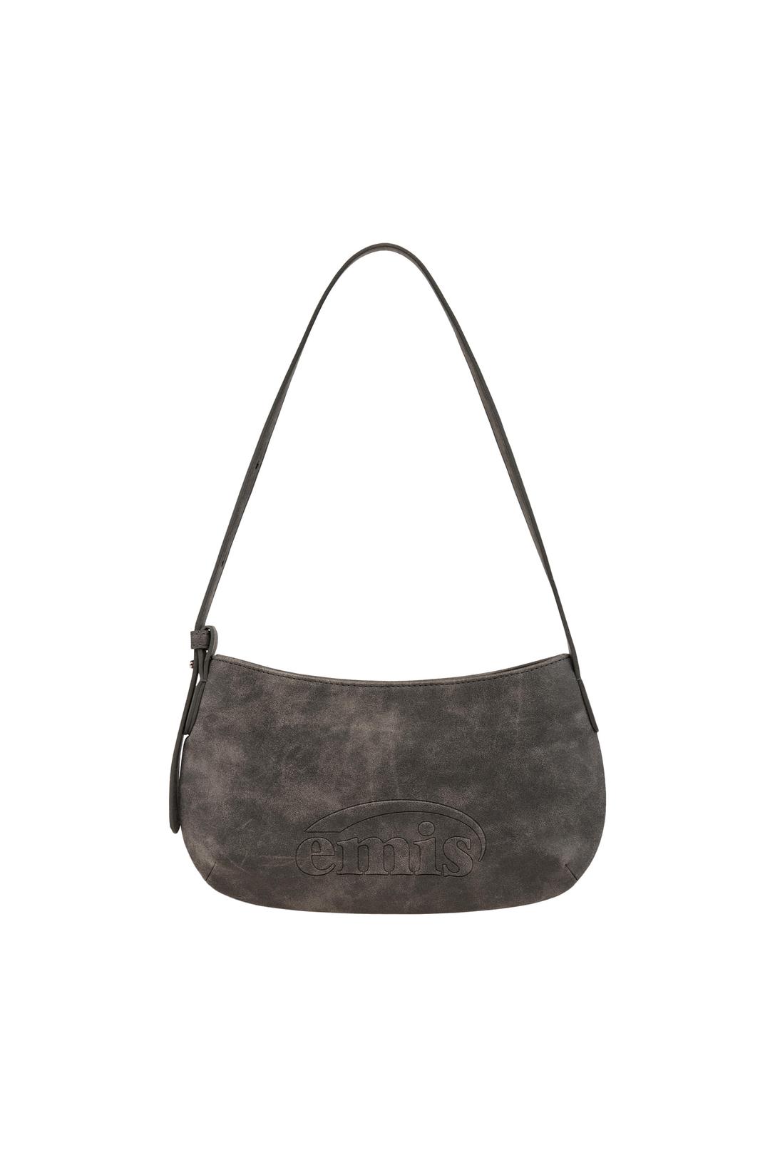 LOGO EMBOSSED TOTE BAG-BLACK