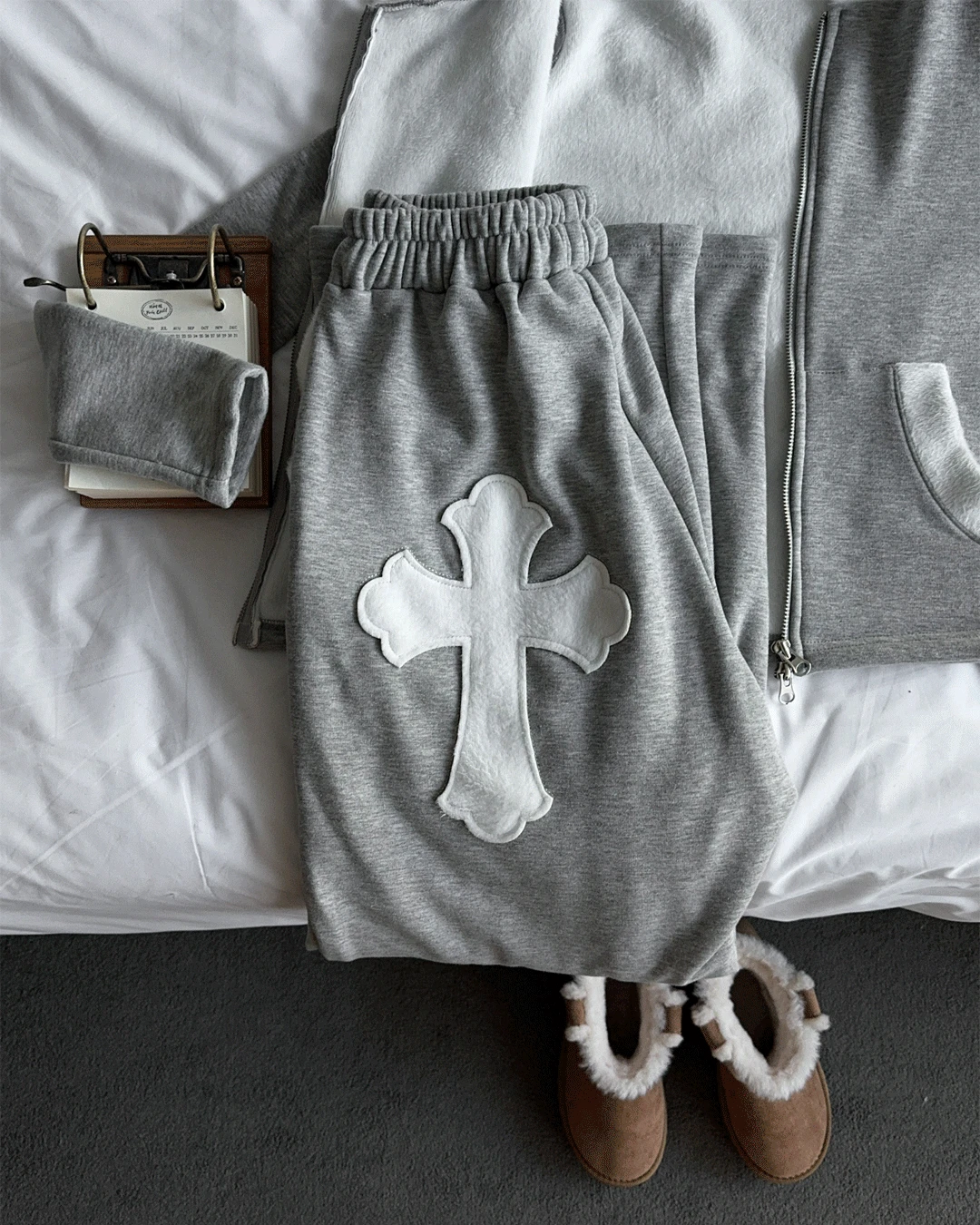 [New] Mink fur cross pants