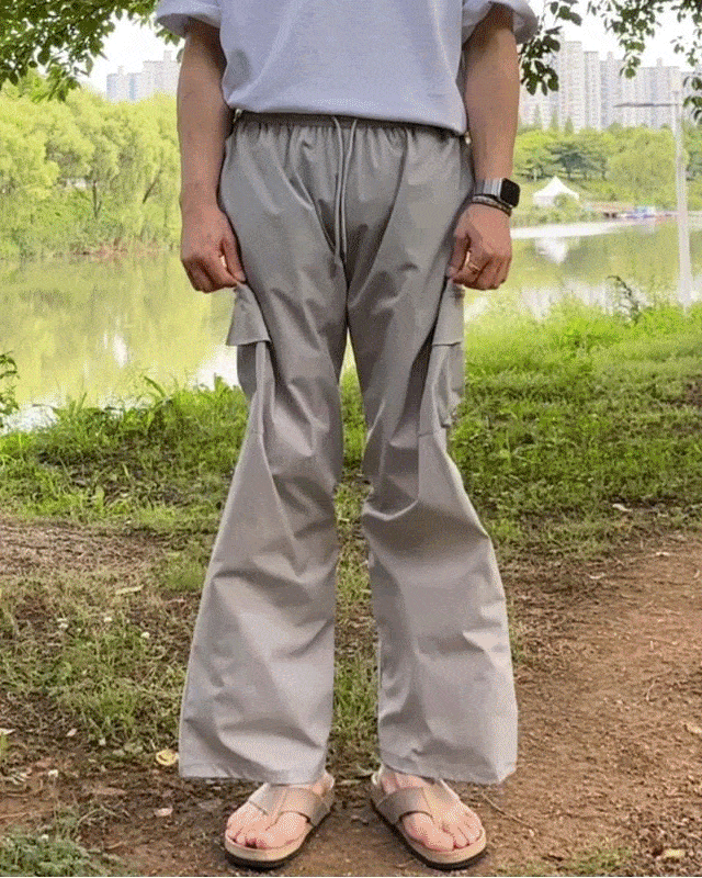 썸머 바스락 올밴딩 카고 팬츠