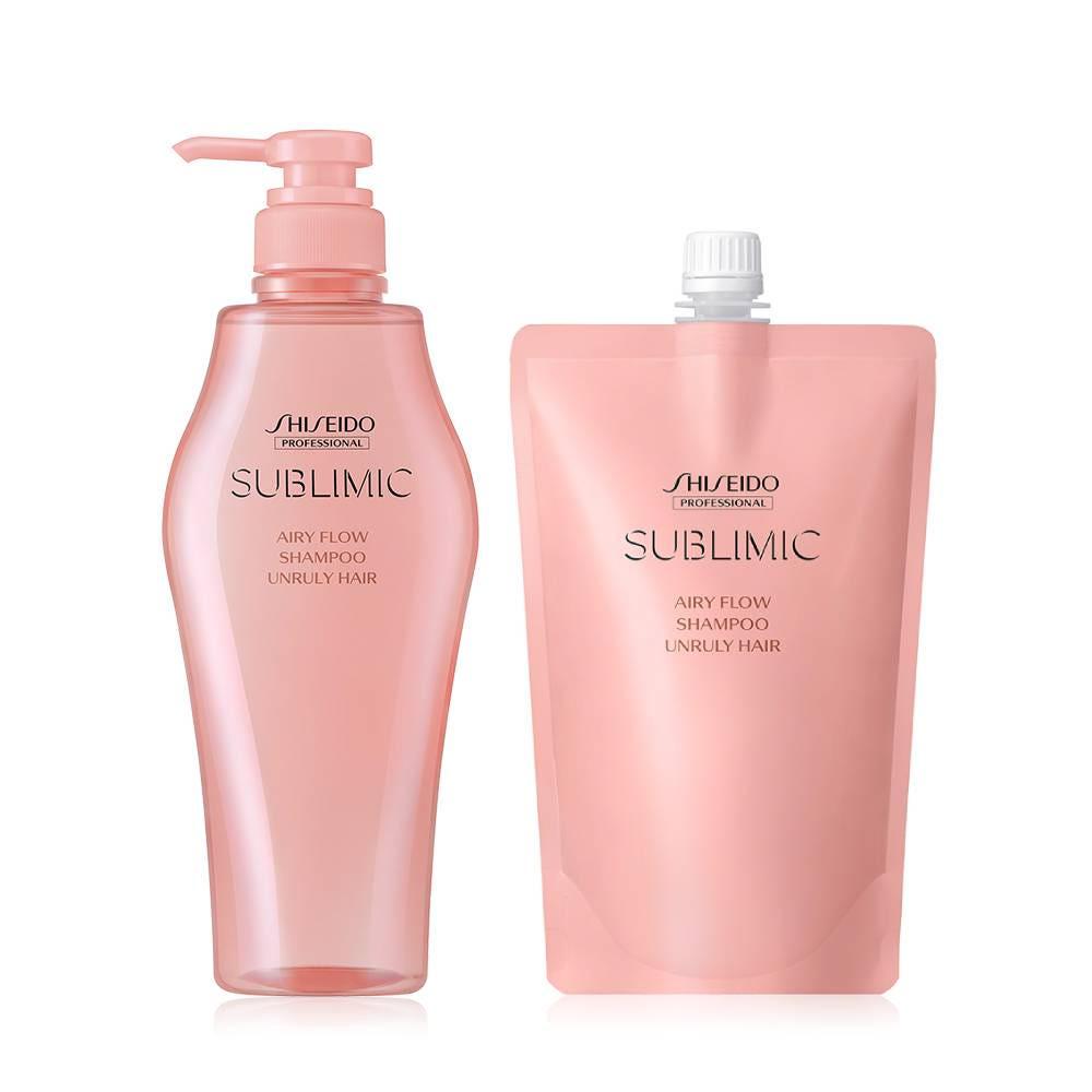 서브리믹 에어리플로우 샴푸 500ml+450ml(리필) [부스스한 모발용]+미니어처+메쉬파우치 증정