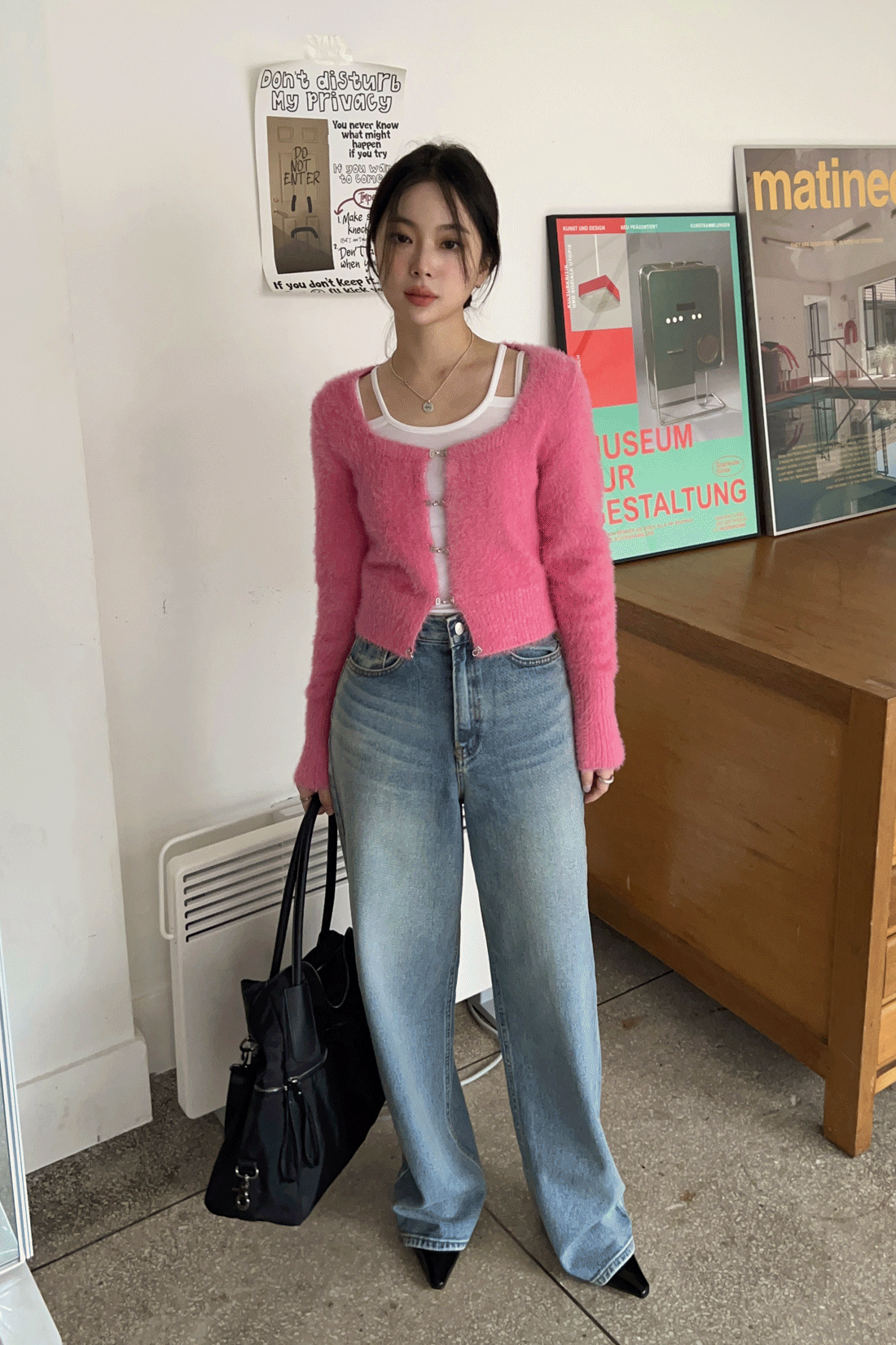 올리 롱 와이드 데님 팬츠 - 3size