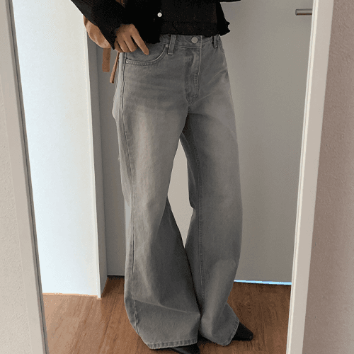 오브던 애쉬그레이 와이드데님