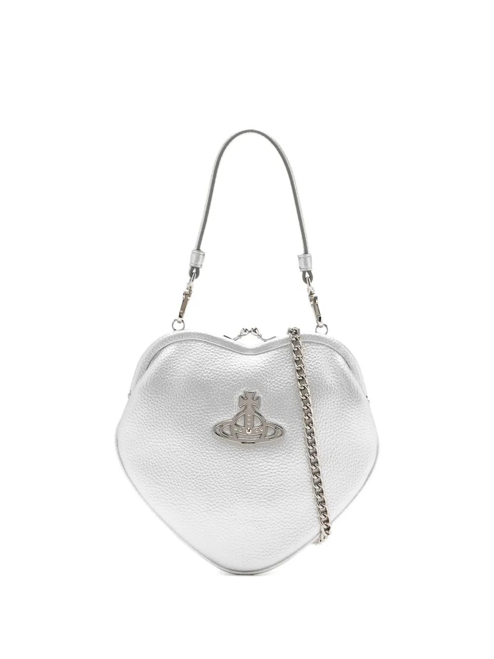 Vivienne Westwood heart-shaped Orb Shoulder Bag | Metallic | FARFETCH JO