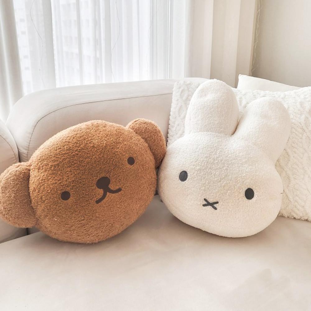 미피인형 토끼 곰돌이 쿠션 애착인형 봉제 인테리어 장식 대형 40cm