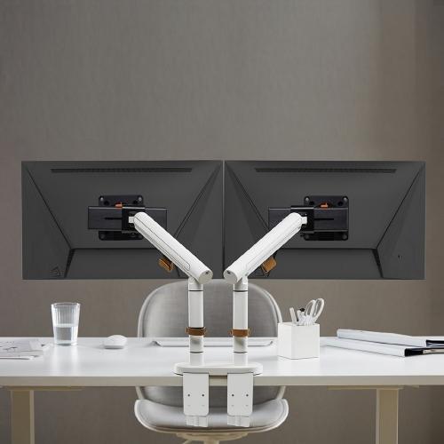 고든 디자인 슬림형 듀얼슬라이드 모니터암 GDA2DS