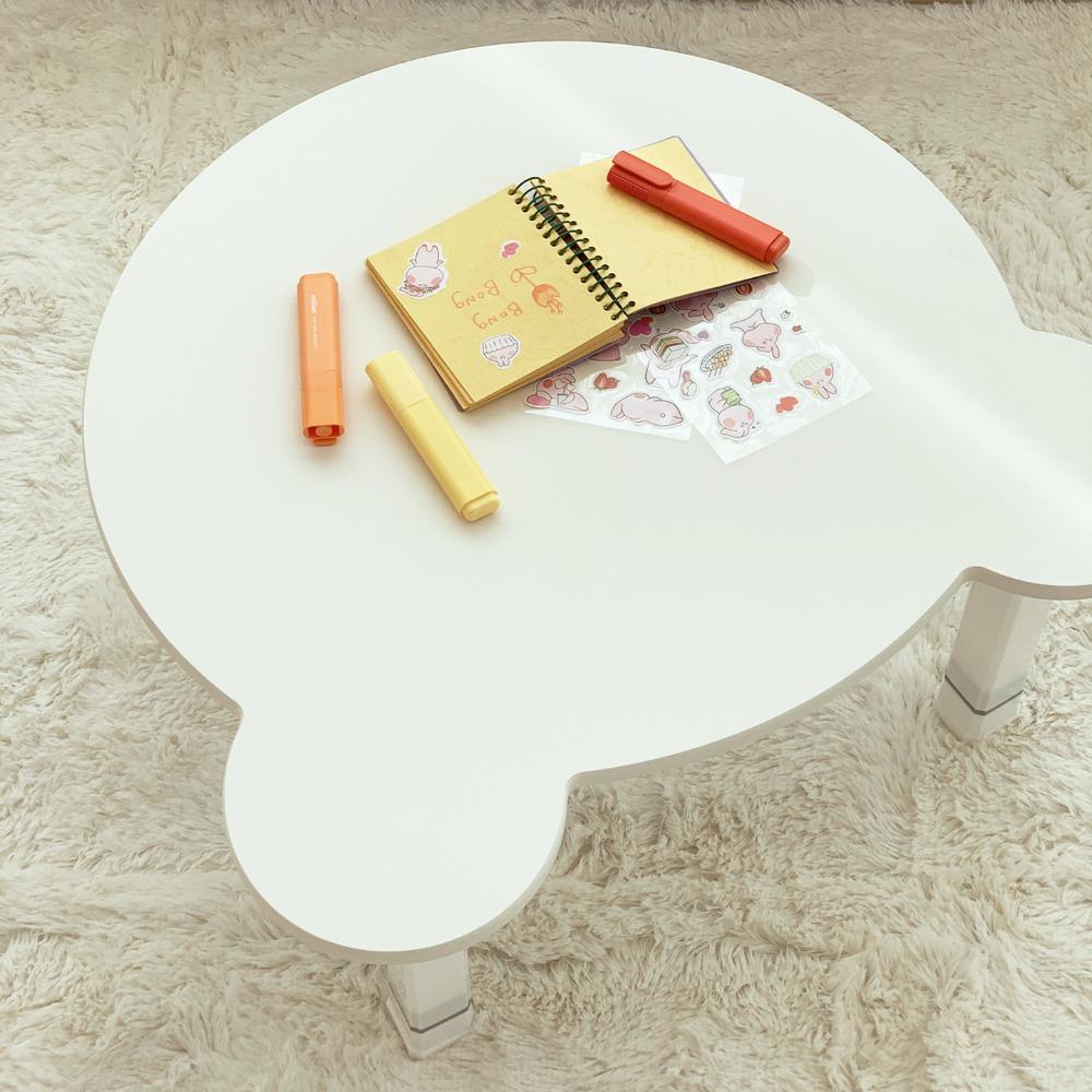 곰돌이 접이식 키즈테이블 (4단계높이조절)