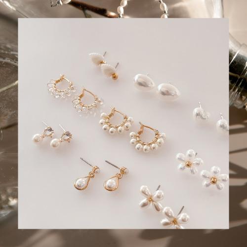 로맨틱무드 진주 귀걸이 시리즈 9종