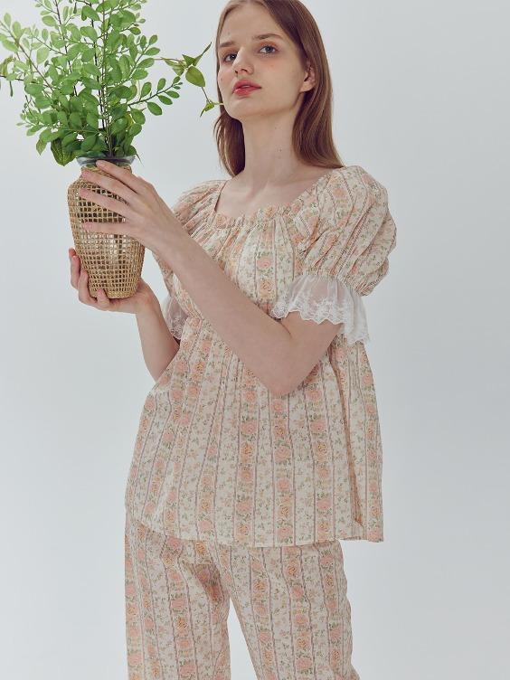 4524 BCUHT [캡내장] 프림로즈 투피스 Ivory