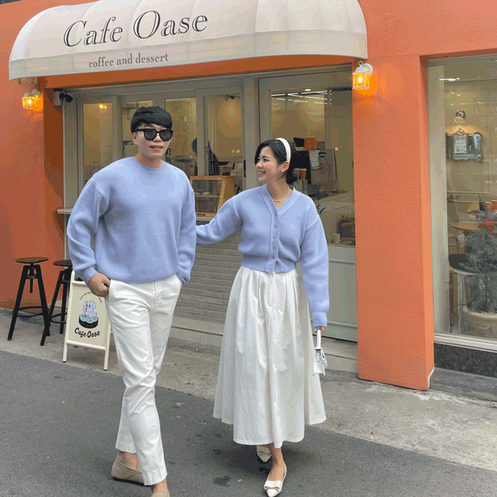 [커플룩] 라일락 러브 커플 시밀러룩