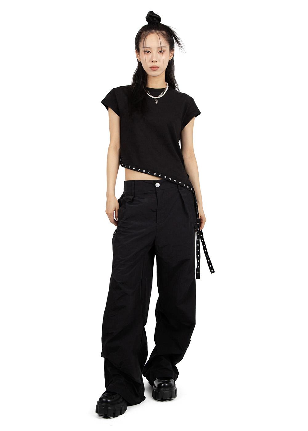 PIN SHIRRING TROUSER