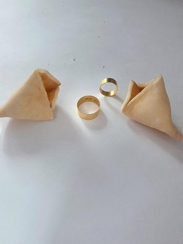 Fortune cookie ring sets