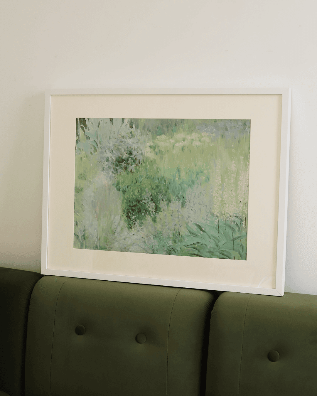 2sizes 연두 풍경 꽃 액자 아트 프레임