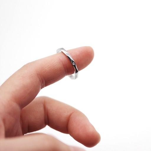 각인 써지컬 올리 큐빅반지 커플링 우정템 학생 레이어드