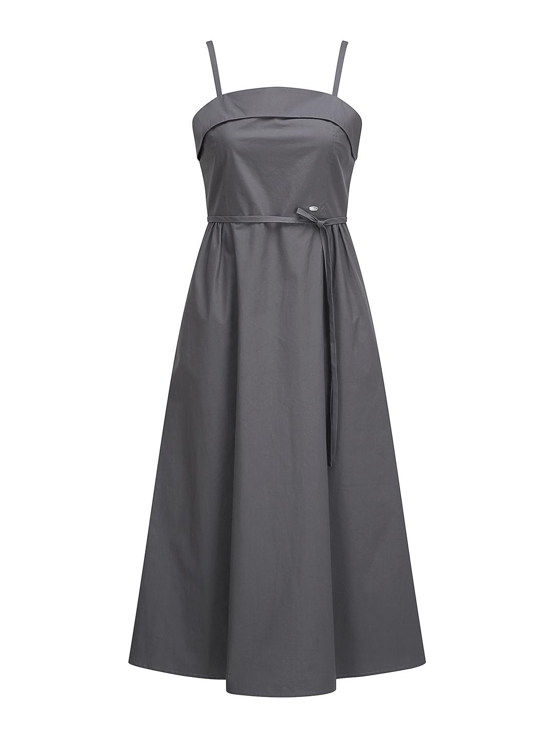 JJ지고트 코튼 슬리브리스 플레어 원피스 (GREY) (GS5P0OP511) | 바바더