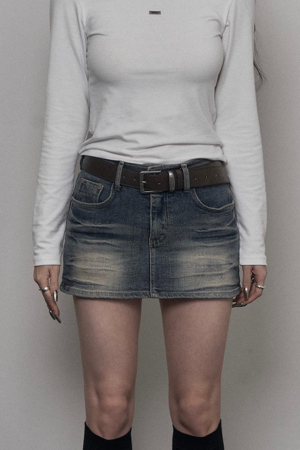 Denim Mini Skirt