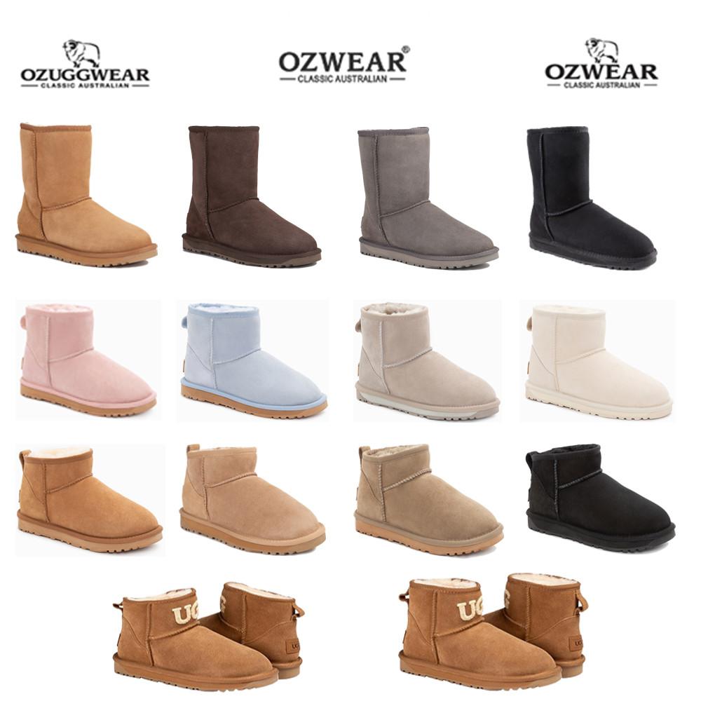 [무료배송] 호주 오즈웨어 클래식 3/4 미들 숏 울트라 미니 남성 여성 양털 어그 부츠
