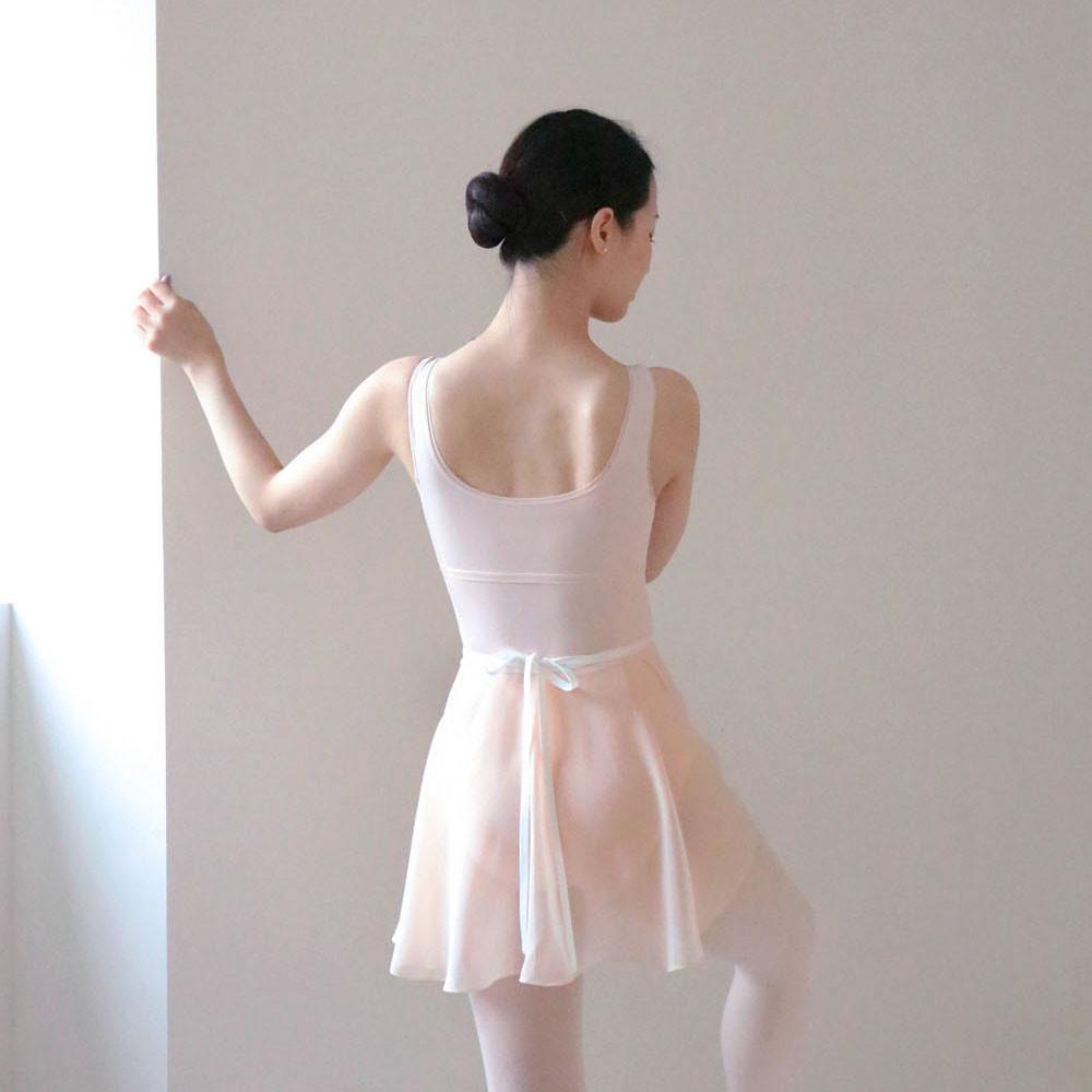 [피치퍼프] 오브핏 숏기장 성인발레 쉬폰 발레스커트