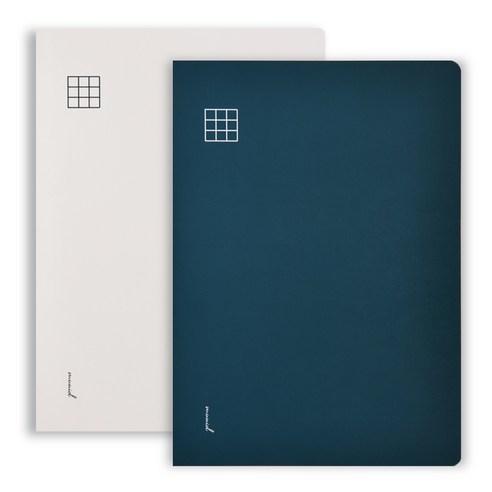 뮤니드 It handy Grid 사철누드 노트 2종 세트, Navy, Ivor..., 1세트 - 유선/무선노트 | 쿠팡