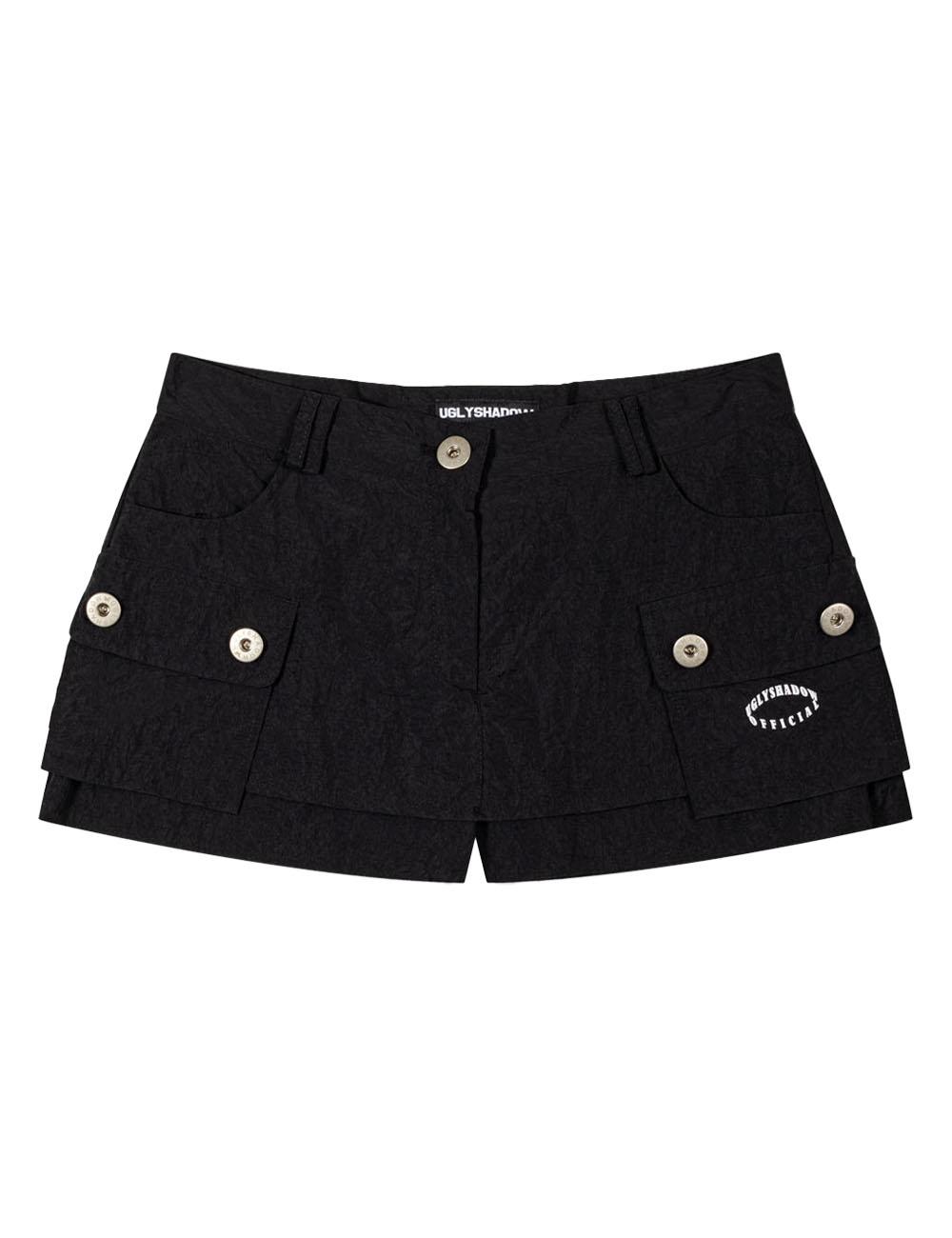 CARGO SKIRT PANTS(BLACK)
