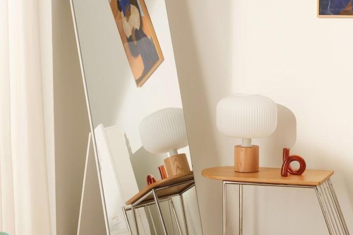 [무료배송] 엘리 라운드스퀘어 모던 스탠드 전신거울 400/600 2size