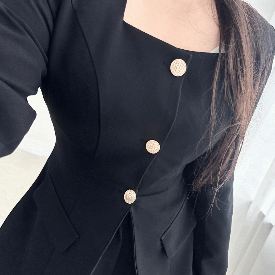 긴팔ver♥MADE♥베르사유 자켓+팬츠 투피스 SET 빅사이즈 하객룩