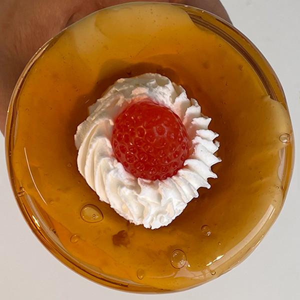 딸기커스터드푸딩