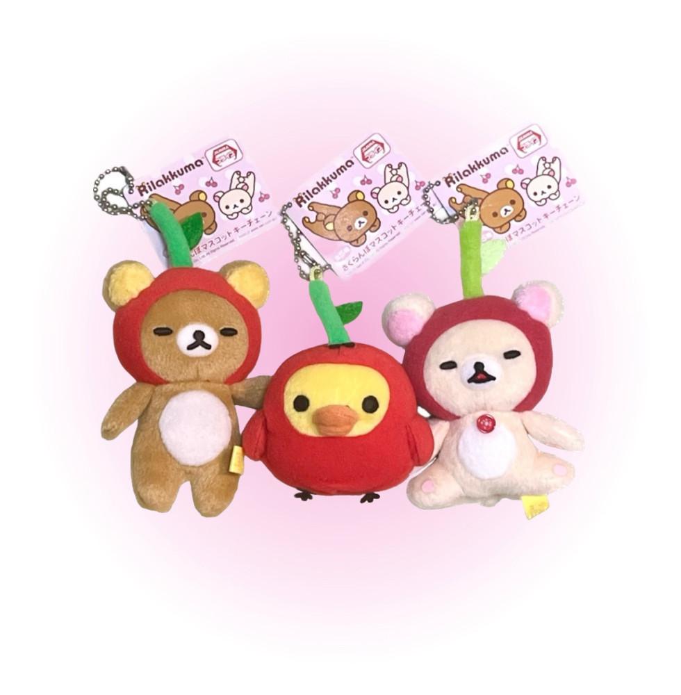 [vintage⟡랜덤] 사쿠란보🍒리락쿠마 봉제인형 키링 (3 types)