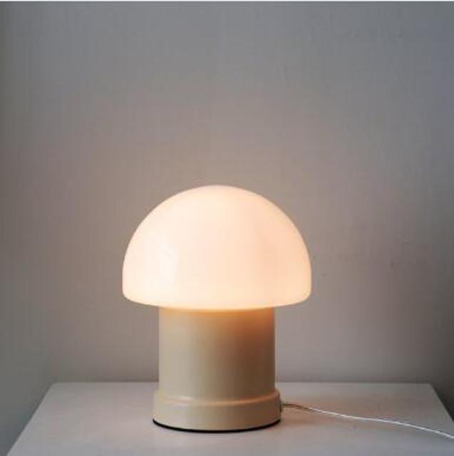빈티지 복고풍 테이블램프 북유럽 디자인 버섯 단스탠드 유리 무드등 침실조명