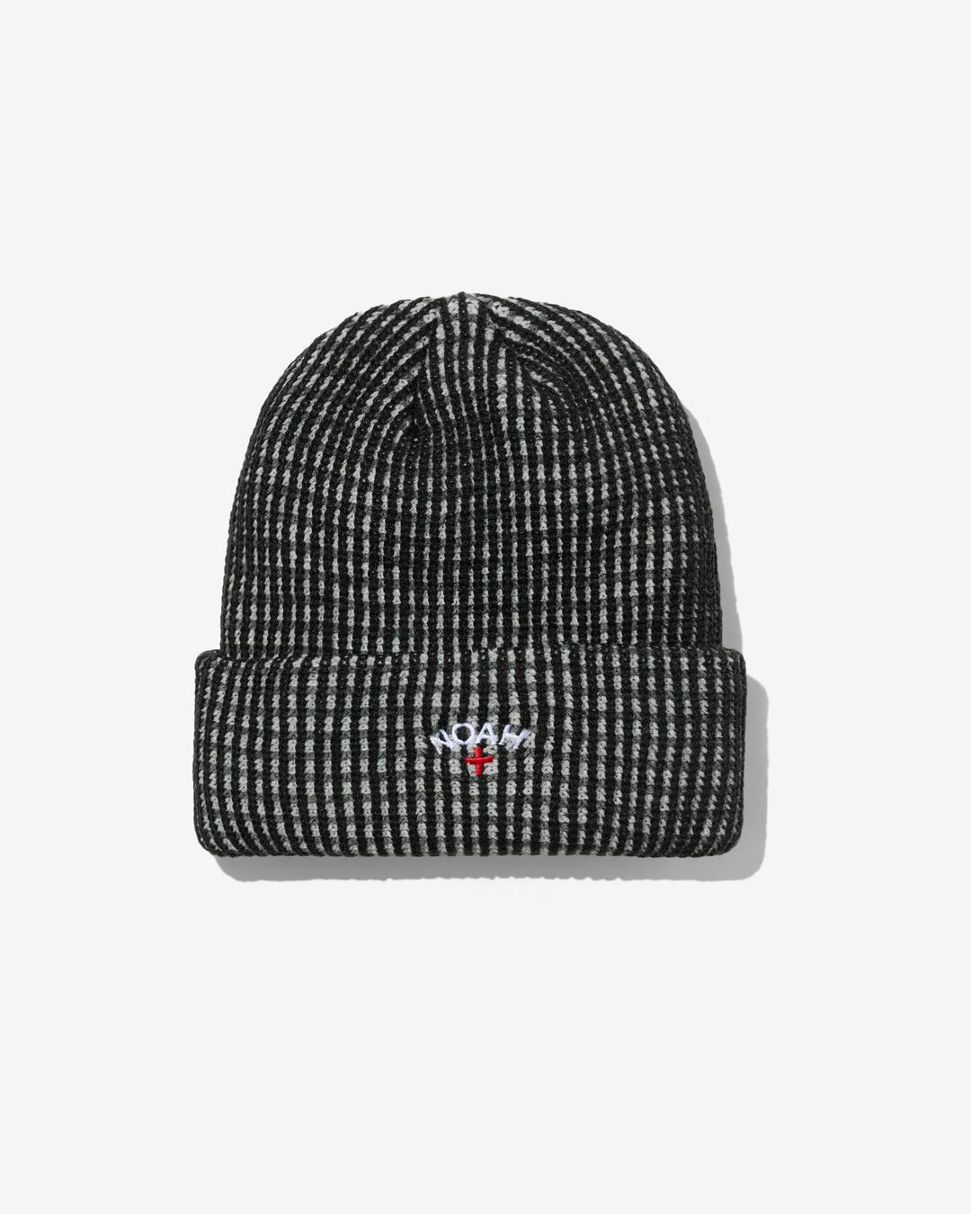 Tri-Color Beanie - Black / Heather Grey / Dark Heather Grey