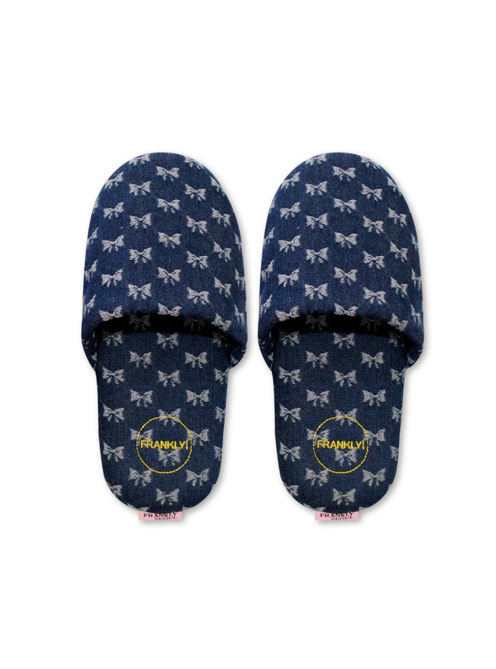 (3월25일 출고) Atelier Slipper - Denim Ribbon, Heavy Blue