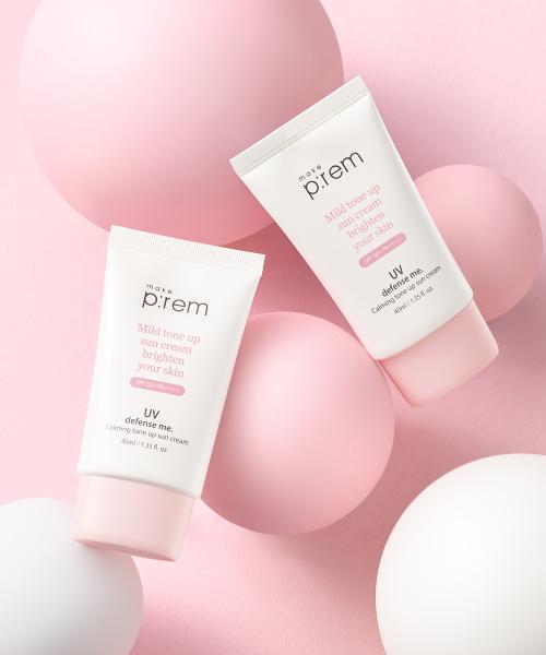 메이크프렘(MAKEPREM)  유브이 디펜스 미 카밍 톤업 선크림 40ml+40ml - 후기 | 무신사