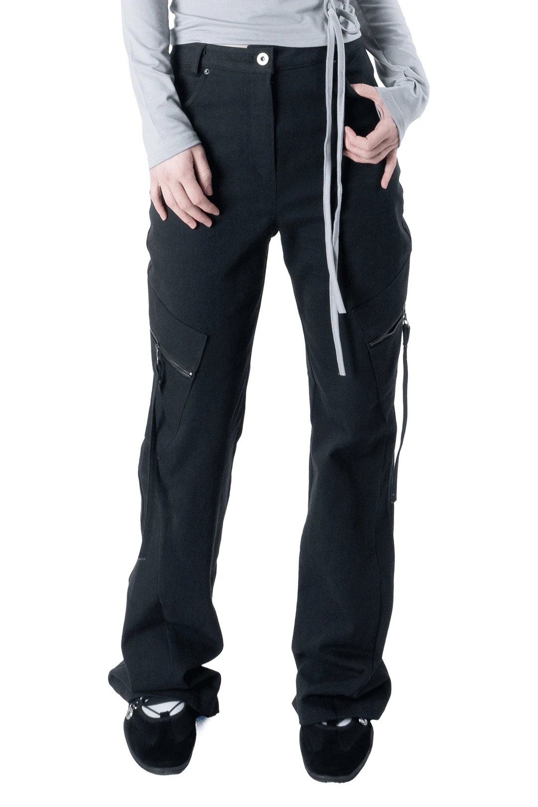 ZIP FLARE PANTS