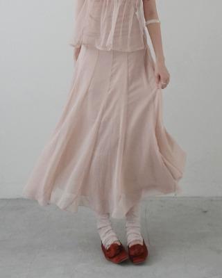 dear soft chiffon skirt (2color)