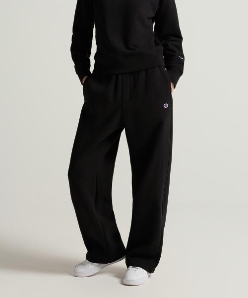 여성 C로고 릴렉스핏 스웨트 팬츠 Black