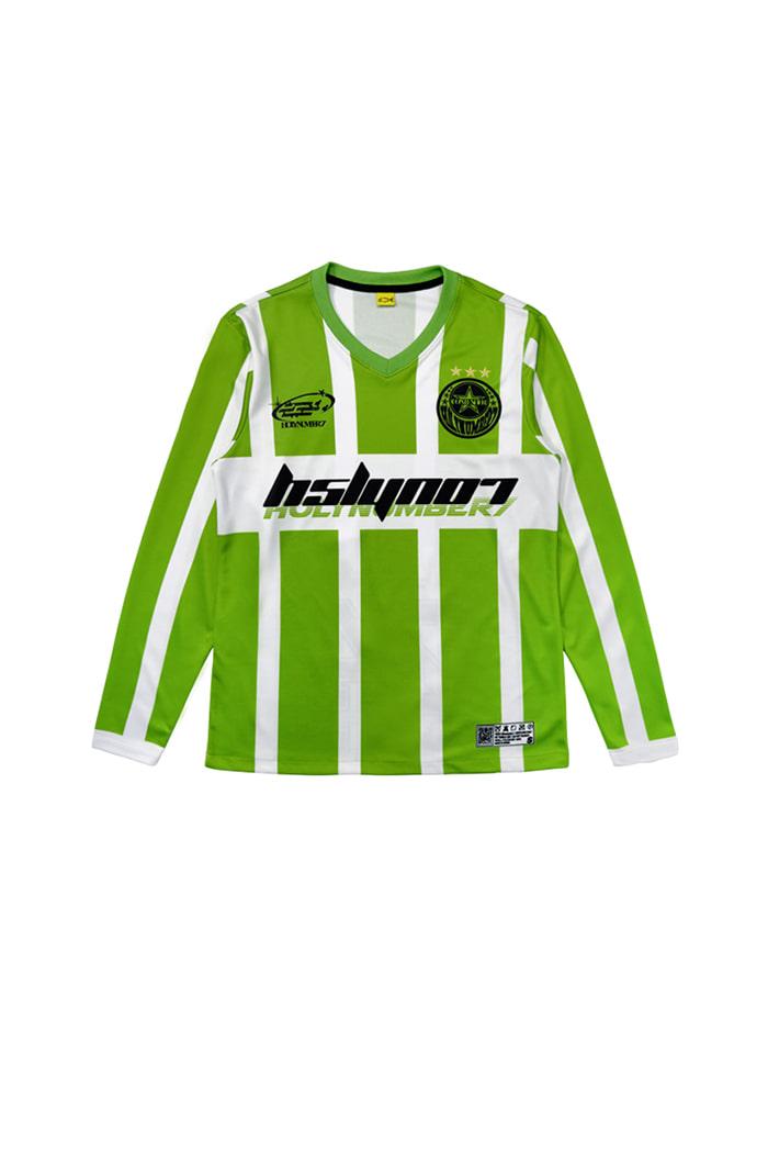H5LY STRIPE SOCCER LONG SLEEVE_GREEN