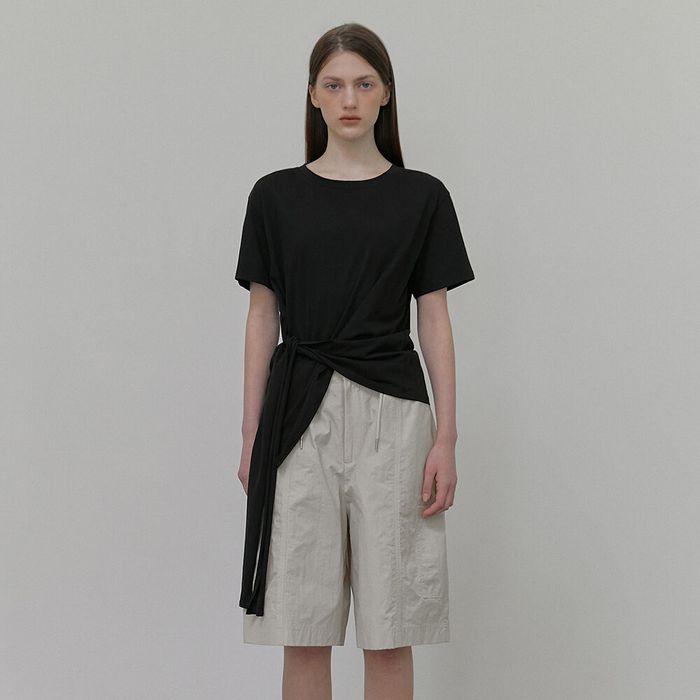 Tie Loose T-Shirt, Black