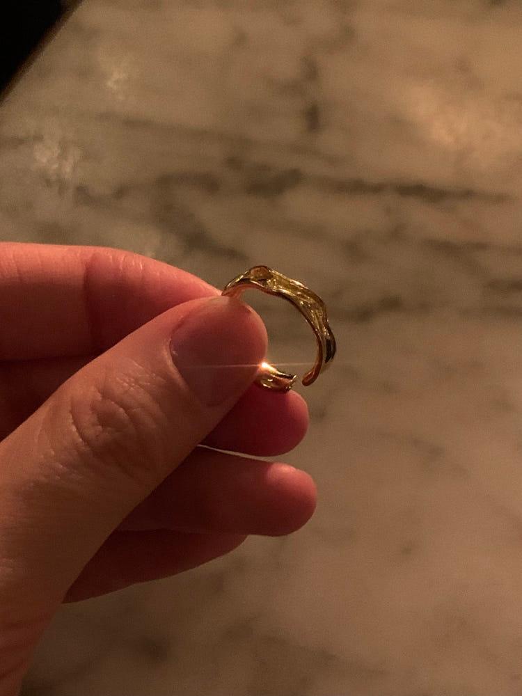 SEEAS wave ring (2color) 실버반지 실버925 물결링 비정형반지 애끼반지 실버링