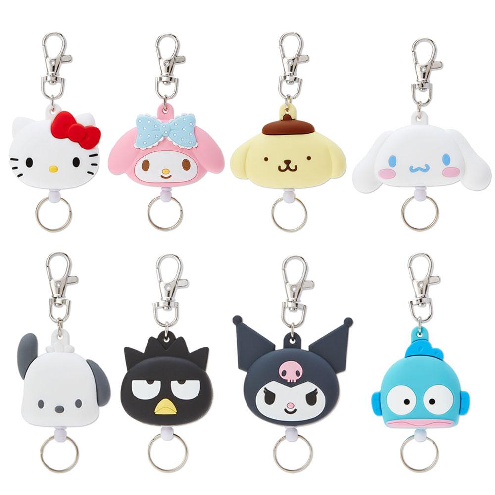 산리오 릴 키홀더 키링 열쇠고리 릴패스 키체인 교통카드 동전지갑 출입증 사원증
