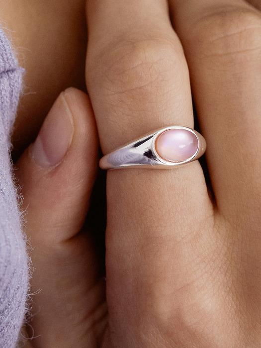 (SILVER925) Cats eye Oval ring CR1815