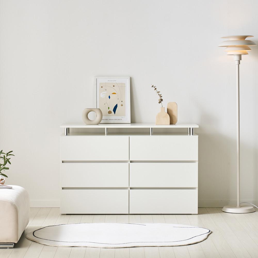 리엔까사 마인 3단 서랍장 1200 (화이트)