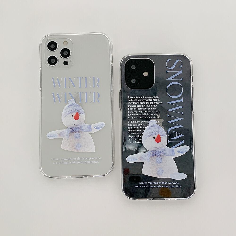 snowman 디자인 [클리어 폰케이스]